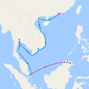 7 Nt Borneo's Orangutans & Wildlife Tour, Singapore & Hong Kong Stays and Northbound Asian Allure Cruise