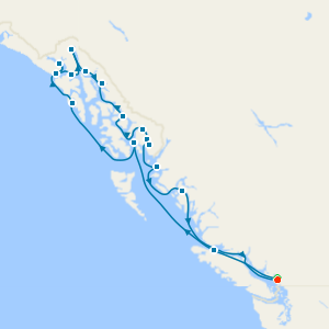 14-Day Glacier Bay, Fjords & Inside Passage from Vancouver - Fly Cruise