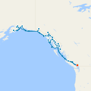 21- Day Alaska In- Depth Exploration & Summer Solstice from Vancouver - Fly Cruise