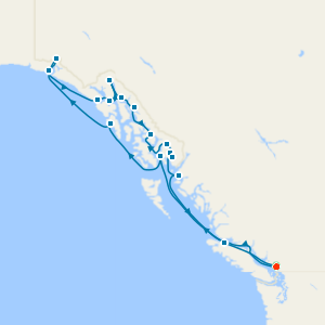 14-Day Glaciers, Fjords & Inside Passage from Vancouver - Fly Cruise