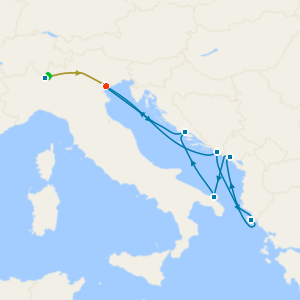 Lake Como & Venice Stays with Italy, Croatia, Greece & Montenegro Cruise