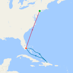 Dominican Republic & Bimini Beach Club with New York and Miami Beach Stay