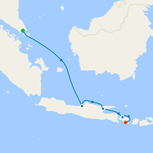 Singapore & Indonesia cruise from Singapore to Bali