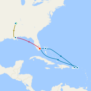 Music Cities of the Deep South with Tours & Eastern Caribbean Cruise from Miami