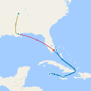 Music Cities of the Deep South with Tours & Western Caribbean Cruise from Miami