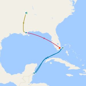 Music Cities of the Deep South with Tours & Mayan Sol Cruise from Miami