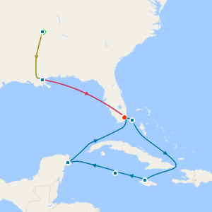 Music Cities of the Deep South with Tours & Caribbean Holiday Cruise from Miami