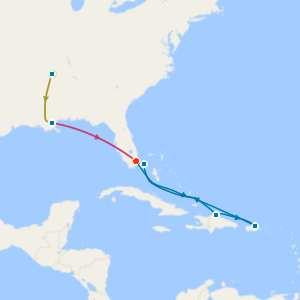 Music Cities of the Deep South with Tours & Caribbean and Bahamas Cruise from Miami