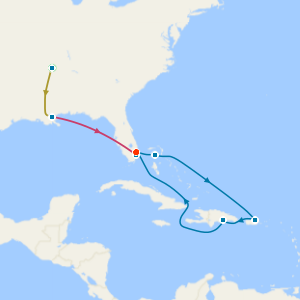 Music Cities of the Deep South with Tours & Western Caribbean & Perfect Day from Ft. Lauderdale