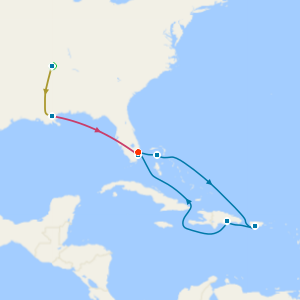 Music Cities of the Deep South with Tours & Western Caribbean & Perfect Day from Ft. Lauderdale