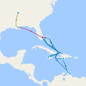 Music Cities of the Deep South with Tours & Southern and Western Caribbean & Perfect Day from Ft. Lauderdale