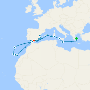 Mediterranean to the Canaries for Christmas & New Year