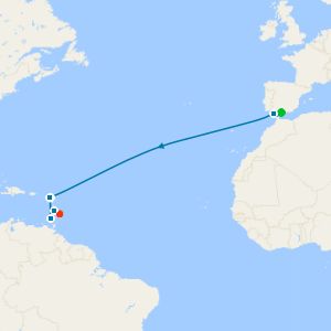 Ocean to Islands from Malaga to Barbados