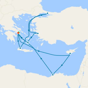 Greece, Turkey, Egypt & Cyprus Cruise from Athens with 1nt Stay