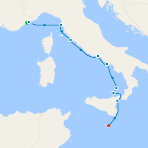 French Riviera & Amalfi Coast to Malta from Nice