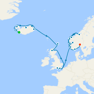 Royal Northern Journey from Reykjavik to Oslo