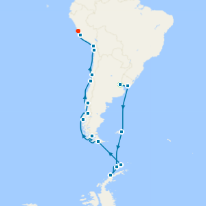 Patagonian Expedition from Buenos Aires to Lima (Callao)