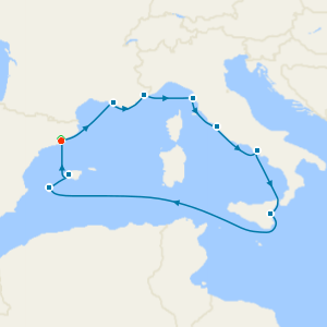 Italy, France & Spain from Barcelona with Stay