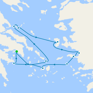 Yachting the less-traveled Greek Isles, Mykonos & Turkey from Athens