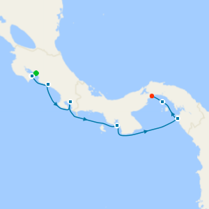 Coastal Adventures: Costa Rica & Panama from Puerto Caldera