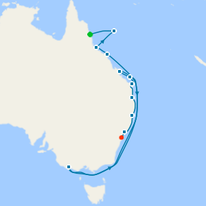 Australia’s East Coast & the Great Barrier Reef from Cairns