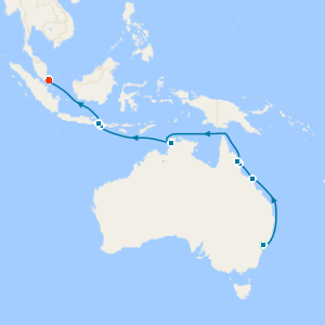 Australian Beaches and Bali from Sydney to Singapore with Stays