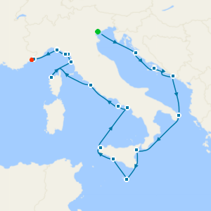 Discover Mediterranean Rivieras: Italy, France & Corsica from Venice