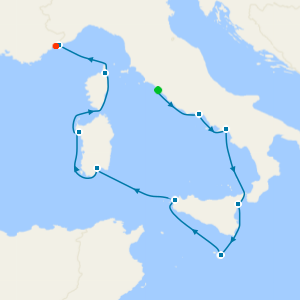 Italy's Islands, Corsica to Monaco from Rome