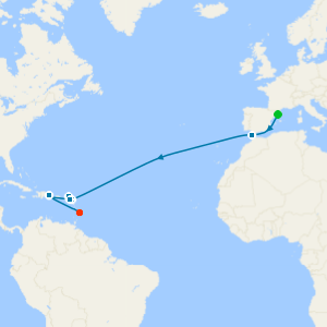 Grand Voyage from Barcelona to Barbados