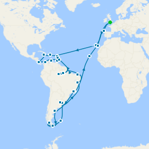 Discovering the Amazon & Antarctica from Southampton