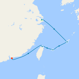 Shanghai Stay and China, Japan & Taiwan to Hong Kong