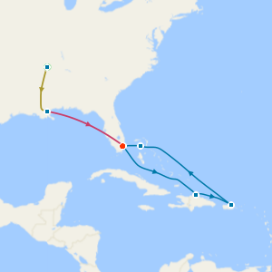 Music Cities of the Deep South with Tours & Caribbean Cruise and Great Stirrup Cay from Miami