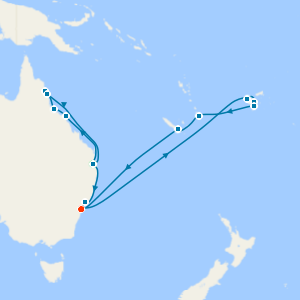 Brisbane's Koala Bears, Queensland Beaches and South Pacific Explorer to Sydney with Stay