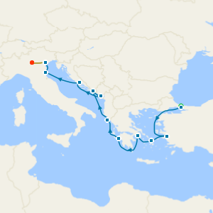 Lake Garda, Venice and Istanbul Stays with Greek Isles Explorer from Istanbul to Ravenna