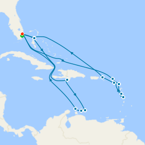 Eastern & Southern Caribbean with Miami Beach Stay