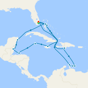 Southern & Western Caribbean with Miami Beach Stay