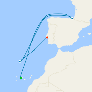 A Journey from Atlantic Isles to Lisbon’s Maritime Grace from Santa Cruz de Tenerife to Lisbon