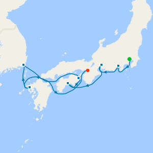 Southern Japan Cruise from Tokyo to Osaka