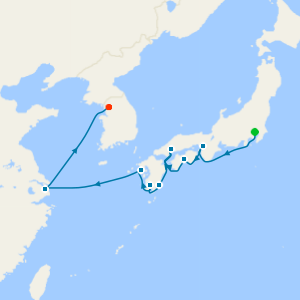 China, Japan & Korea Cruise from Tokyo to Seoul