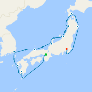 Northern Japan Cruise from Osaka to Tokyo