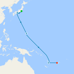 Pacific Westbound Cruise from Tokyo to Lautoka