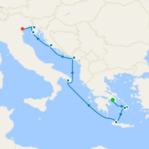 Adriatic Sea & Greek Isles from Athens to Venice