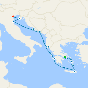 Adriatic Sea & Greek Isles from Athens to Venice