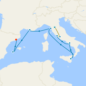 Florence & Rome Stays with Italy, France & Spain Cruise