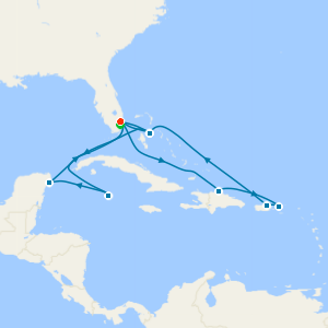 Western & Eastern Caribbean with Miami Beach Stay