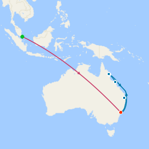 Singapore Stopover, Sydney Stay and Queensland's Beaches