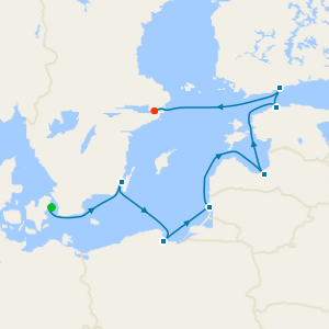 Baltic Sea from Copenhagen to Stockholm