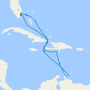 Southern Caribbean from Ft. Lauderdale with Miami Beach Stay