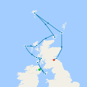 British Isles from Belfast