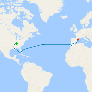 Deep South Music Adventure includes Nashville, Memphis & New Orleans with Tours and Transatlantic Cruise to Barcelona
